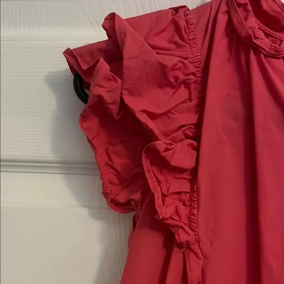 Pink Ruffle Mini Dress - Picture 5 of 5